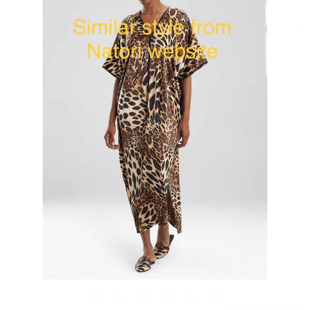 Natori Luxury Brand size Large Caftan Nightgown Lounger Robe